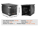 Insulated Food Pan Carrier, 90L Hot Box for Catering, LLDPE Food Box Carrier with Double Buckles, V952-SPBWXHSEPP90LLAXYV0