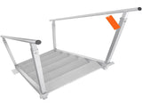 Dock Ladder, 1.09 m-1.29 m Adjustable Height, 227 kg Load Capacity, Aluminum Alloy 6 Steps Pontoon V952-MTFSTWJFHXJD5J314V0