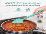600F Heat Resistant Silicone Spatulas Kitchen Cooking Mixing Utensils and V1258-DP02-C-370