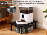 Adjustable Pet Feeder Stand for Cats and Small Dogs Elevated Raised Bowl Holder with 3-Level V1341-ZY-P9GEW8GA-WHITE