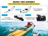 Kayak Outrigger Stabilizer Inflatable Outrigger Float 2PCS PVC w/ Arms Rod V952-PHTZTWDQTZBDDVJK5V0