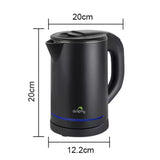 0.8L Electric Kettle Matt Black With Light Design V959-DKTL0046