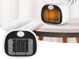 1000W Mini Desktop Electric Heater Warm Air Blower with 2 Level Adjustment for Home Office WhiteUS V1294-YM0901-3113200150511