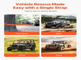 Heavy Duty Tow Strap Recovery Kit 76.2 mm x 9.1 m Tree Saver Winch Strap, Triple V952-DZDL30FT3INJ8YCJE001V0