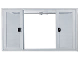 Concession Window, 48 x 36 inch, Aluminum Alloy Food Truck Service Window with 4 Horizontal Sliding V952-SCFWCKYCB3648EBYGV0