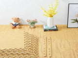Natural Wood Interlocking Heavy Duty EVA Foam Gym Flooring Mats - 60x60cm - 24 Tiles V178-59371