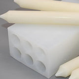6-Hole Long Pillar Silicone Candle Mold for DIY Candle Making, Versatile Cylinder Design V1192-AZ-W-20882