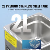 Ultrasonic Cleaner with Digital Timer & Heater, Professional Ultra Sonic Jewelry Cleaner, Stainless V952-SXCSBQXJ2L00KDK76V3