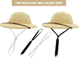 Straw Helmet Pith Bucket Sun Hat Men Vietnam War Army Hat Dad Boater Jungle Safari Explorer Miners V1259-DP01-A-3123