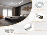 8s LED Tracking Kit, Foldable Ceiling Spoting with Flexibly Rotatable Head, Track V1171-CX-TK8USGU10S