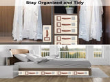 4 Pack Bed Sheet Organizers and Storage, Foldable Sheet Organizer for Linen Closet, Bed Sheet V1258-DP02-C-1113