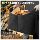 Firewood Basket, Felt Log Basket, Foldable Felt Log Basket, Fireplace Wood Bag For Wood, Newspapers, V1188-MS-227-0118