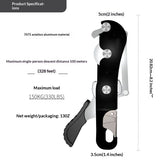 Climbing Stop Descender Rappelling Anti-Panic Belay Devices for 10-12mm Rope Rescue Equipment Hand V1192-AZ-W-2955