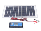 Solar Panel Kit 50W 18V with MPPT Waterproof Charge Controller 3meter Battery Clamp for Outdoor RV V1294-YM0710-3111230293011
