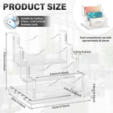 Acrylic Business Card Holder, Stable Base Structure, Display and Storage, Resistant to Breakage or V1366-AZ2-W-15160