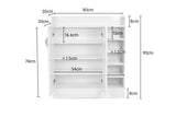 21 Pairs Shoe Cabinet Rack Storage Organiser - 80 x 30 x 90cm - White CBT-080-030-090-WH