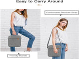 Laptop Sleeve Bag With Water Resistant Oxford Fabric, Extra Pockets And Shoulder Strap For Travel V1237-ZY-807-148