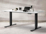 Levede Motorised Standing Desk Adjustable 120cm White 800x 1.5MM DH4948-120D-BKWH