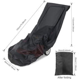 Lawn Mower Cover, 210D Oxford Cloth Heavy Duty Waterproof Lawn Mower Cover For Outdoor/Indoor With V1188-MS-227-2663