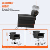 VEVOR Salon Chair, Barber Chair for Hair Stylist, Styling Chair with Heavy Duty Hydraulic Pump, 360&deg; V952-SLYZ3037485Y9L3ETV0
