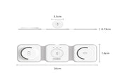 CHOETECH T588-F-WH 3-in-1 Foldable Fast Wireless Charger for Phone/Watch/Earphone V28-ELECHOT588FWH