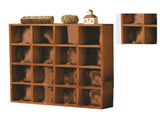 Wall Mounted Figures Display Shelves Rack Retro Wooden Figures Display Case for Home Bedroom 16 V1294-YM0703-3117230122711