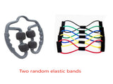 Grey Set of 2 Foam Roller Ring Leg Massagers with 2 Resistance Bands - Muscle Relief Kit V888-ELOSUNG28203