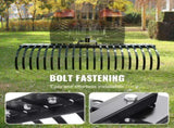 Tow Behind Landscape Rake, 1.5m Tow Dethatcher with 21 Steel Coil Tines, Lawn Dethatcher Rake V952-ZXSCJ60BDSDLG2B3EV0