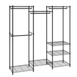 VEVOR Heavy Duty Clothes Rack, Rolling Clothing Garment Rack with 4 Hang Rods & 8 Storage Tiers, V952-FZKCYJ6878348I8KKV0