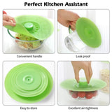 Silicone Bowl Lids,Set of 5 Silicone Food Lids for V1192-AZ-W-31081