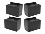 4 PCS 4in L Shaped Anti Vibration Pads Rectangular Non Slip Foot Pad Bed Risers for Washing Machine V1294-YM0716-3117220169211