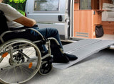 Kartrite 4ft Aluminium Foldable Wheelchair Ramp Non-Slip R02 Silver RAM-WCR-R02-4FT