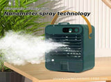 Small Home Fan, High Wind Power Desk Fan, Spray Cooled Air, Silent Desk Use, White V1370-AZ4-09055