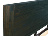 Bed Frame King Size in Solid Wood Veneered Acacia Bedroom Timber Slat in Chocolate V43-BED-NOWKCH