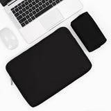 13 / 13.3 / 14 Inch Power Laptop Bag In Midnight Black Pu Leather PRL-6431475950DBT