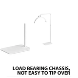 White Half Moon Floor Fill Lamp for Salon Tattoo Eyelash Makeup Beauty LED Lash Light V201-QHGMMOREONE050
