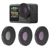 Nd8 And Nd16 Cpl Lens Filter For Dji Action 3 PRL-5150POD