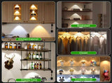 Under Cabinet Lighting, Timer & CCT 3000-6000K Puck Lights, Dimmable with Slider Controller, Plug-in V1171-CC-BOM001553-8-AU