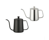 600ml Pour Over Kettle Coffee Maker Stainless Steel Gooseneck Drip Tea Pot Jug-Black 600ML V1263-JX-293