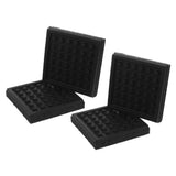 4Pcs Durable Rubber Exercise Bike Pad with Vibration Absorbing and Floor Protection V1369-AZ3-W-14466