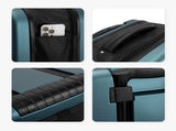 Rose gold 20 Inch Foldable Carry-on Suitcase Ultra Lightweight 2.1kg Hard Shell Luggage with 360 V888-ELOSUNG43258