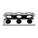 Bottle Drain Drying Rack 304 Stainless Steel Silicone Pad Silver 3 Holes Soda Bottle Drying Rack for V1294-YM0523-3118220075811