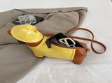 Dachshund Bag Crossbody Bag Travel Bag High Quality Bag Fashion Accessory Pet - Yellow - Size V1347-127-56392-YEL-34-14-10