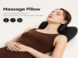Wireless Neck Shoulder Massage Pillow with Heat, Ergonomic Shiatsu Kneading Cushion for Office Home V1341-ZY-PR8MJZLE-BLACK