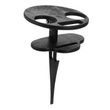 SWETRACE Outdoor Table Black Wooden Plastic 1Pc 11.8x7.9x7.9in V1189-LWWAL-20260327-03738