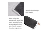 Sleeved Blanket Hoodie Flannel Sherpa TV Blanket Navy Blue V1263-JX-7722