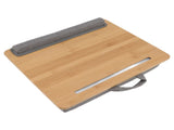 Laptop Table Multifunction Bamboo Lap Desk Bed Tray with Cushion for Reading Writing Playing V1294-YM0523-3116220004111