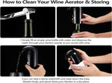 Wine Aerator Electric Wine Decanter One Touch Red - White Wine Accessories Aeration Work with Wine V1263-JX-3030