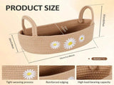 Cotton Rope Storage Basket, Soft Cotton Rope Construction, Sturdy and Well Constructed, for Bathroom V1369-AZ3-W-12091