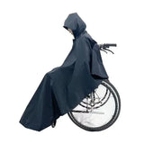Waterproof Wheelchair Rain Poncho with Thermal Lining, Polyester Mobility Scooter Cover for Elderly V1189-LC-HW-00248